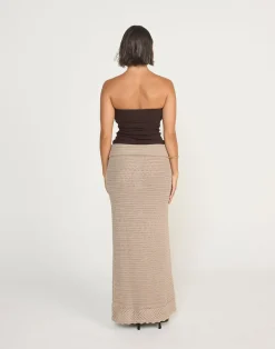 Amani Maxi Skirt (Macchiato)*CHARCOAL Best