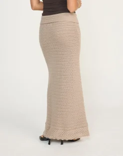Amani Maxi Skirt (Macchiato)*CHARCOAL Best