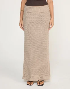 Amani Maxi Skirt (Macchiato)*CHARCOAL Best