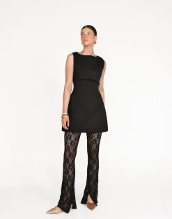 Anders Mini Dress (Black)*CHARCOAL Sale