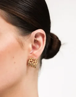 Angelica Earrings (Gold)*CHARCOAL Outlet