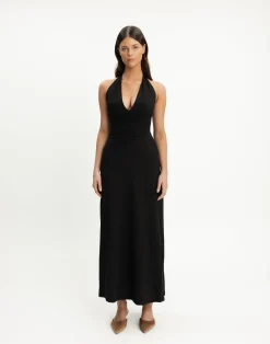 Araminta Maxi Dress (Black)*CHARCOAL CLOTHING Discount