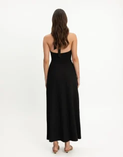 Araminta Maxi Dress (Black)*CHARCOAL CLOTHING Discount