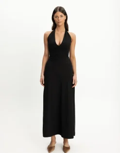 Araminta Maxi Dress (Black)*CHARCOAL CLOTHING Discount