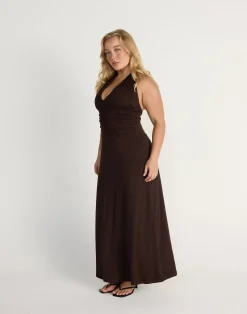 Araminta Maxi Dress (Chocolate)*CHARCOAL Online