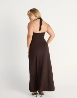 Araminta Maxi Dress (Chocolate)*CHARCOAL Online
