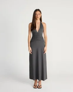 Araminta Maxi Dress (Slate)*CHARCOAL CLOTHING Outlet