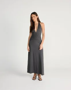Araminta Maxi Dress (Slate)*CHARCOAL CLOTHING Outlet