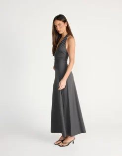 Araminta Maxi Dress (Slate)*CHARCOAL CLOTHING Outlet