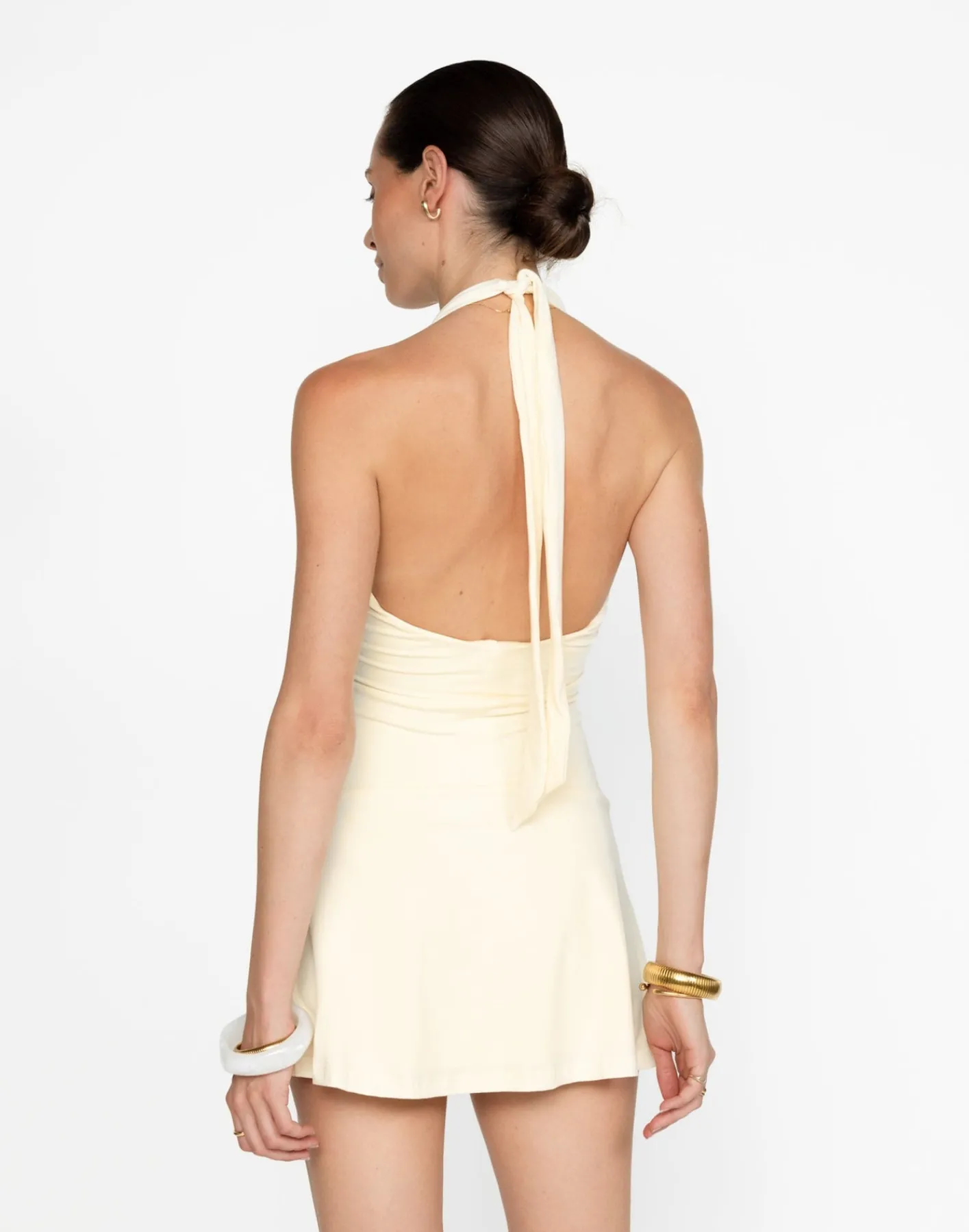 Araminta Mini Dress (Butter)*CHARCOAL Hot