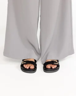 Areli Slides (Black) - By*Billini Clearance