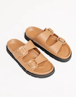 Areli Slides (Light Cashew) - By*Billini Online