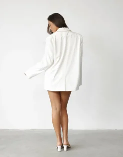 Ashwood Blazer (White)*CHARCOAL Clearance