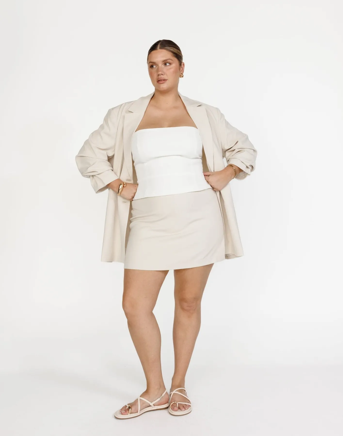 Ashwood Mini Skirt (Oat)*CHARCOAL New
