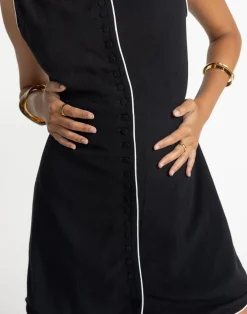 Asta Mini Dress (Black/White)*CHARCOAL Sale