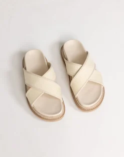 Aysha Slides (Cream Raffia) - By*Billini Best