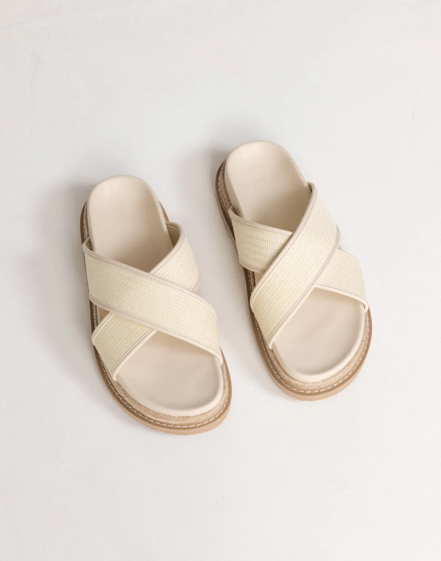 Aysha Slides (Cream Raffia) - By*Billini Best