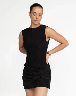 Banks Mini Dress (Black)*CHARCOAL Sale