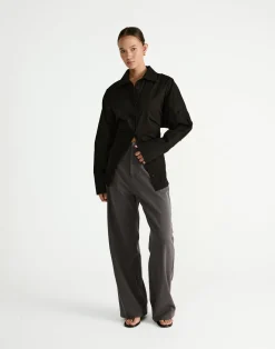Barrett Long Sleeve Shirt (Black)*CHARCOAL Discount