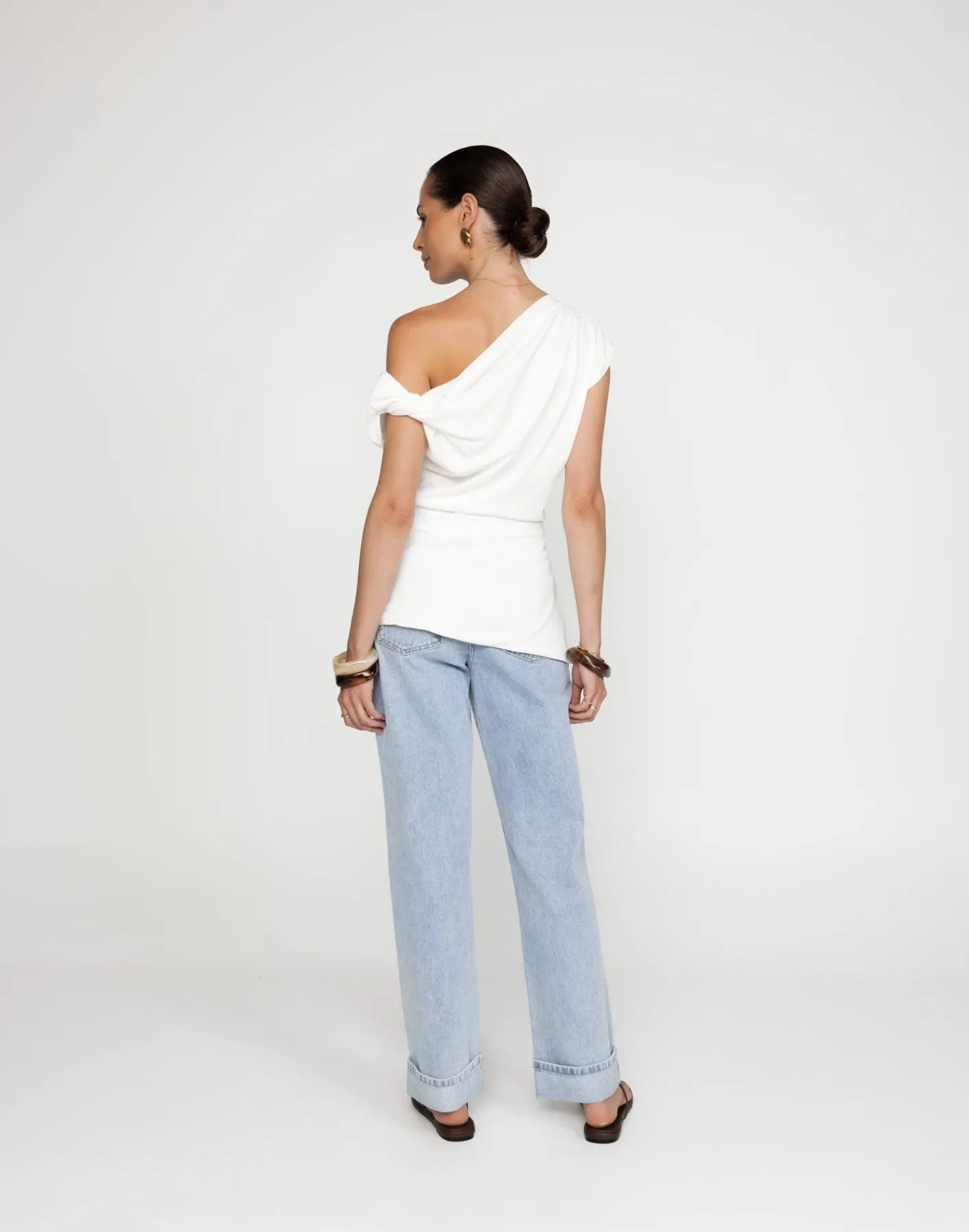 Belle Top (White)*CHARCOAL Clearance