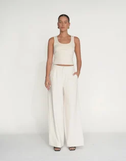 Bethany Pants (Oat)*CHARCOAL Clearance