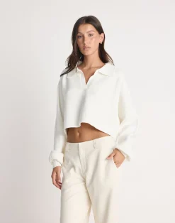 Bowie Jumper (Off White)*CHARCOAL Clearance