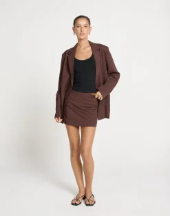 Bradshaw Blazer (Chocolate)*CHARCOAL CLOTHING Clearance