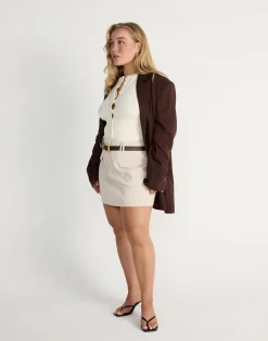 Bradshaw Blazer (Chocolate)*CHARCOAL CLOTHING Clearance