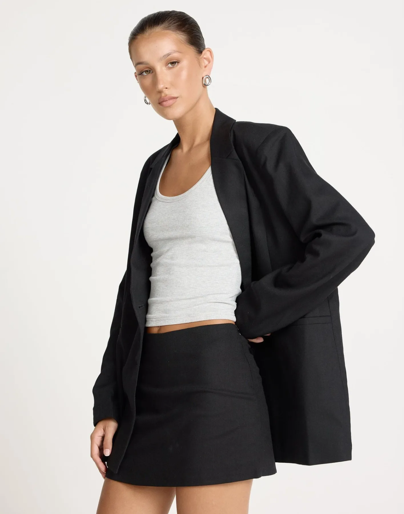 Bradshaw Mini Skirt (Black)*CHARCOAL CLOTHING Clearance
