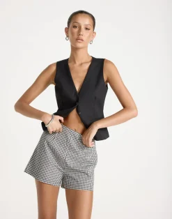 Brianna Shorts (Black/White)*CHARCOAL CLOTHING Best