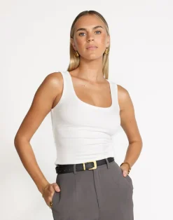 Briley Top (White)*CHARCOAL Clearance