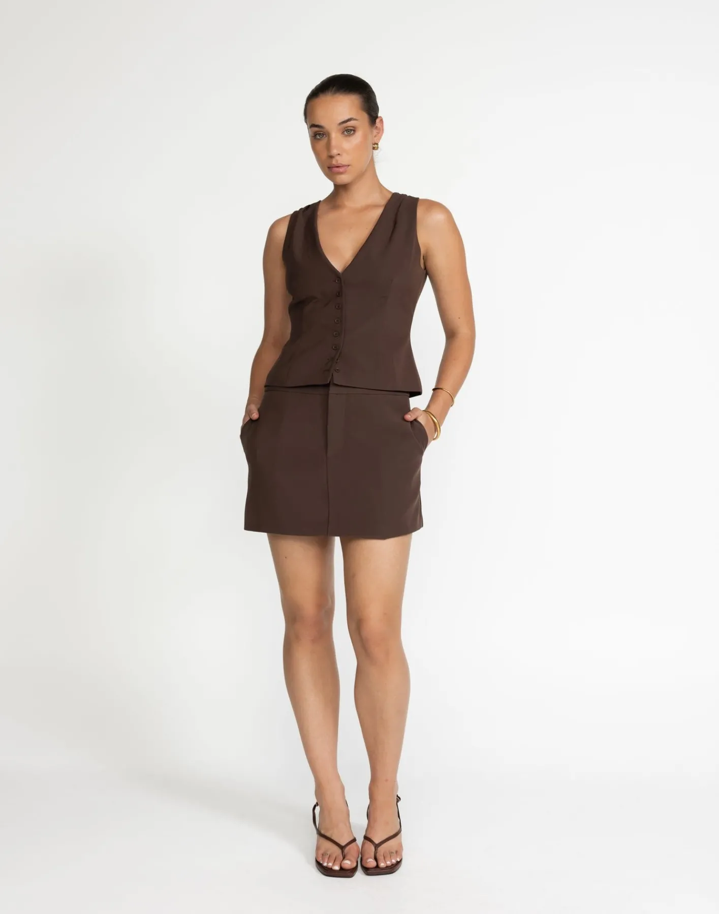 Brooks Vest (Cocoa)*CHARCOAL Sale