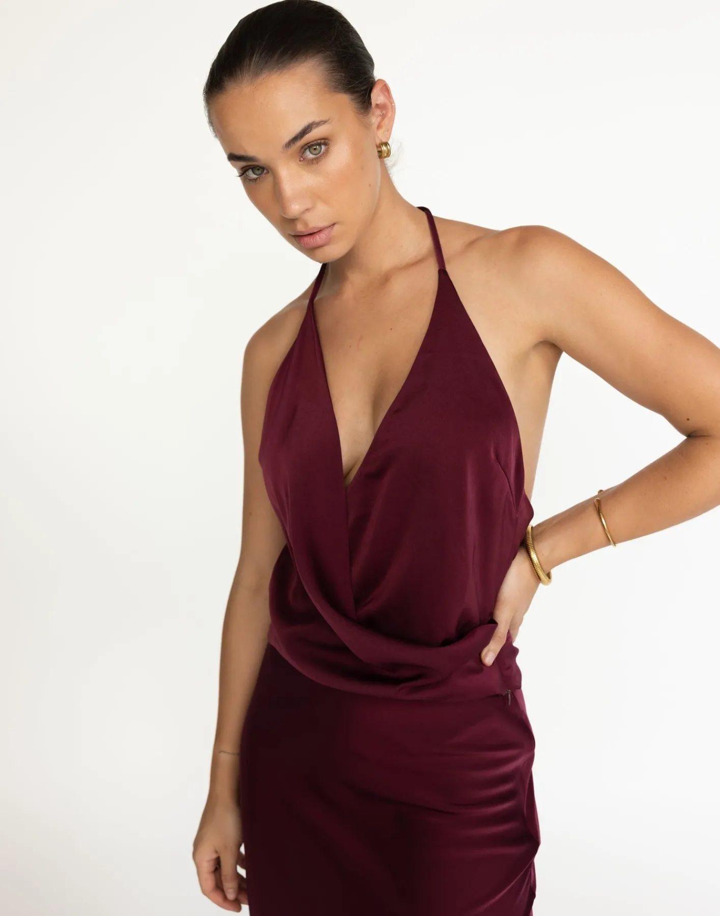 Cabaret Top (Plum)*CHARCOAL Clearance