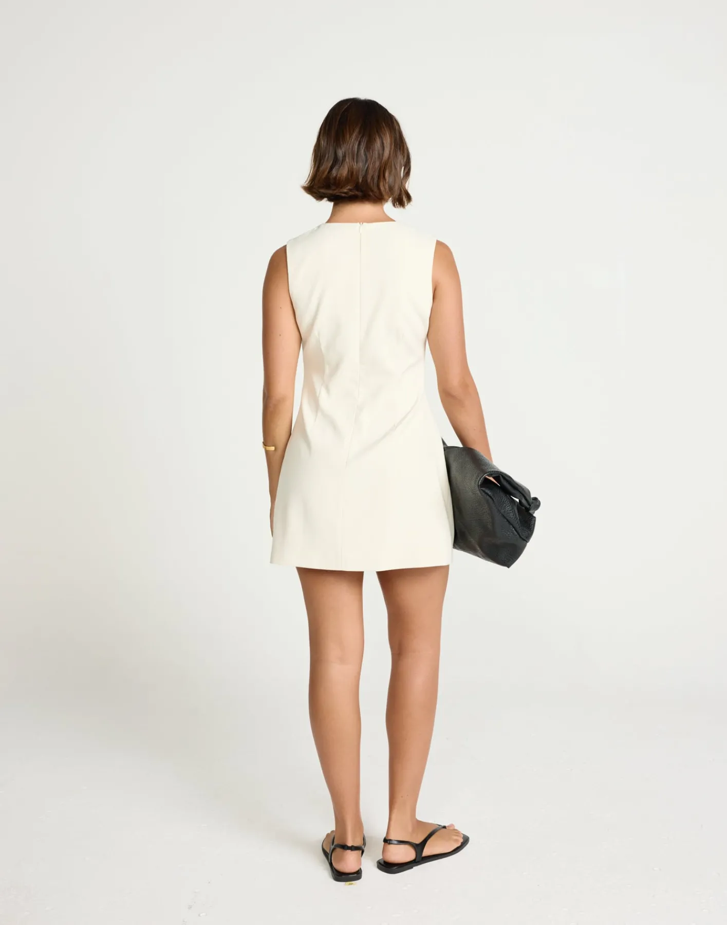 Caisey Mini Dress (Oat)*CHARCOAL Hot