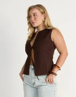 Caisey Top (Chocolate)*CHARCOAL New
