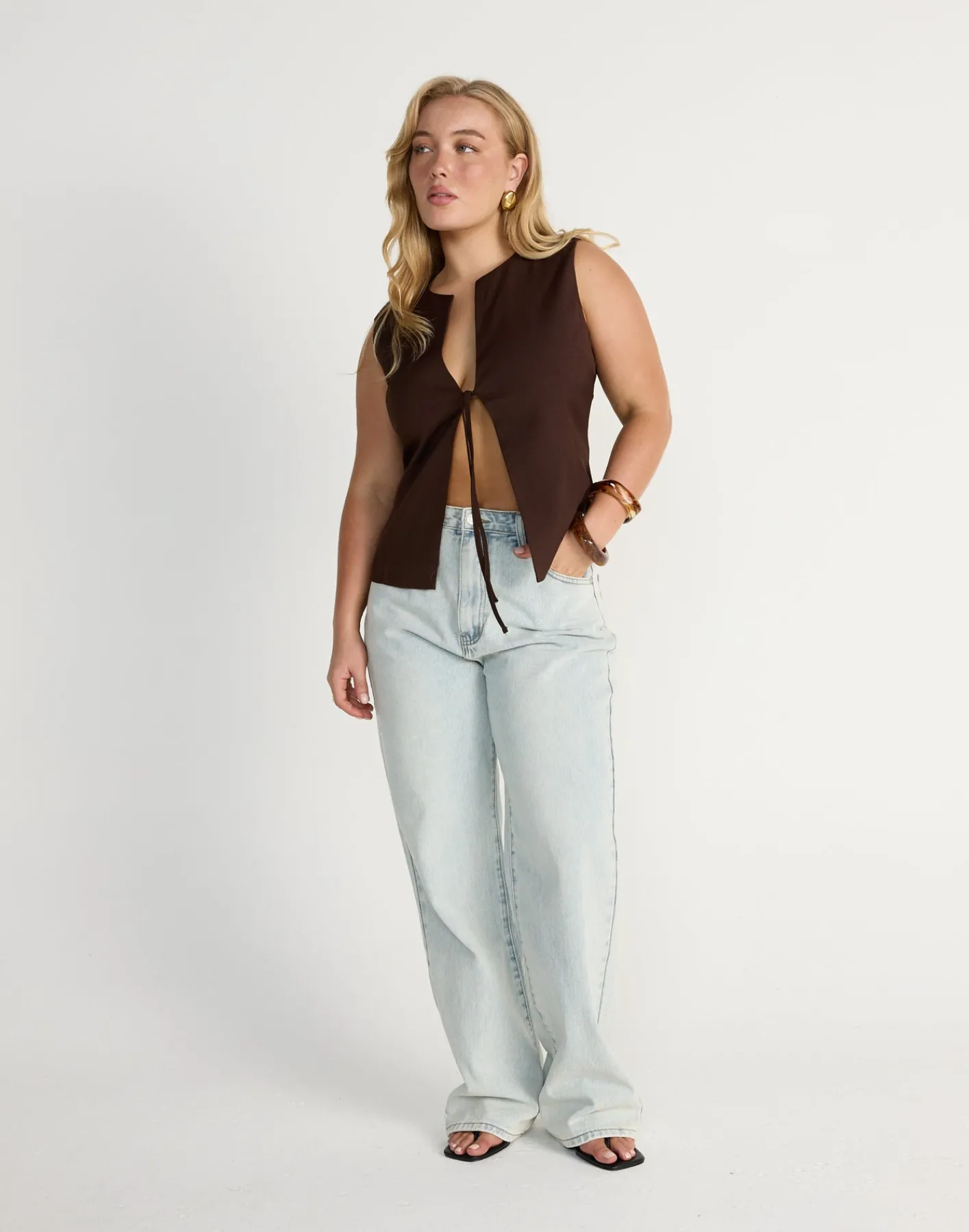 Caisey Top (Chocolate)*CHARCOAL New