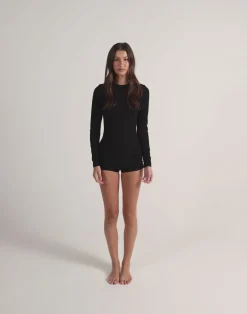Cali Long Sleeve Top (Black)*CHARCOAL CLOTHING Clearance