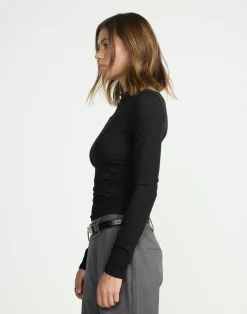 Caprice Long Sleeve Top (Black)*CHARCOAL CLOTHING Discount