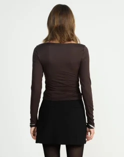Caprice Long Sleeve Top (Chocolate)*CHARCOAL CLOTHING Best