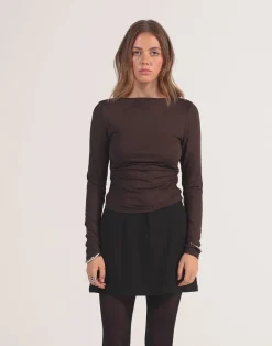 Caprice Long Sleeve Top (Chocolate)*CHARCOAL CLOTHING Best