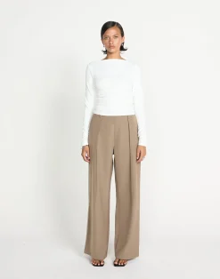 Caprice Long Sleeve Top (White)*CHARCOAL CLOTHING Online