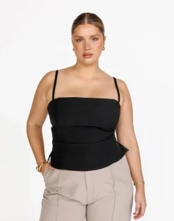Caris Top (Black)*CHARCOAL Best