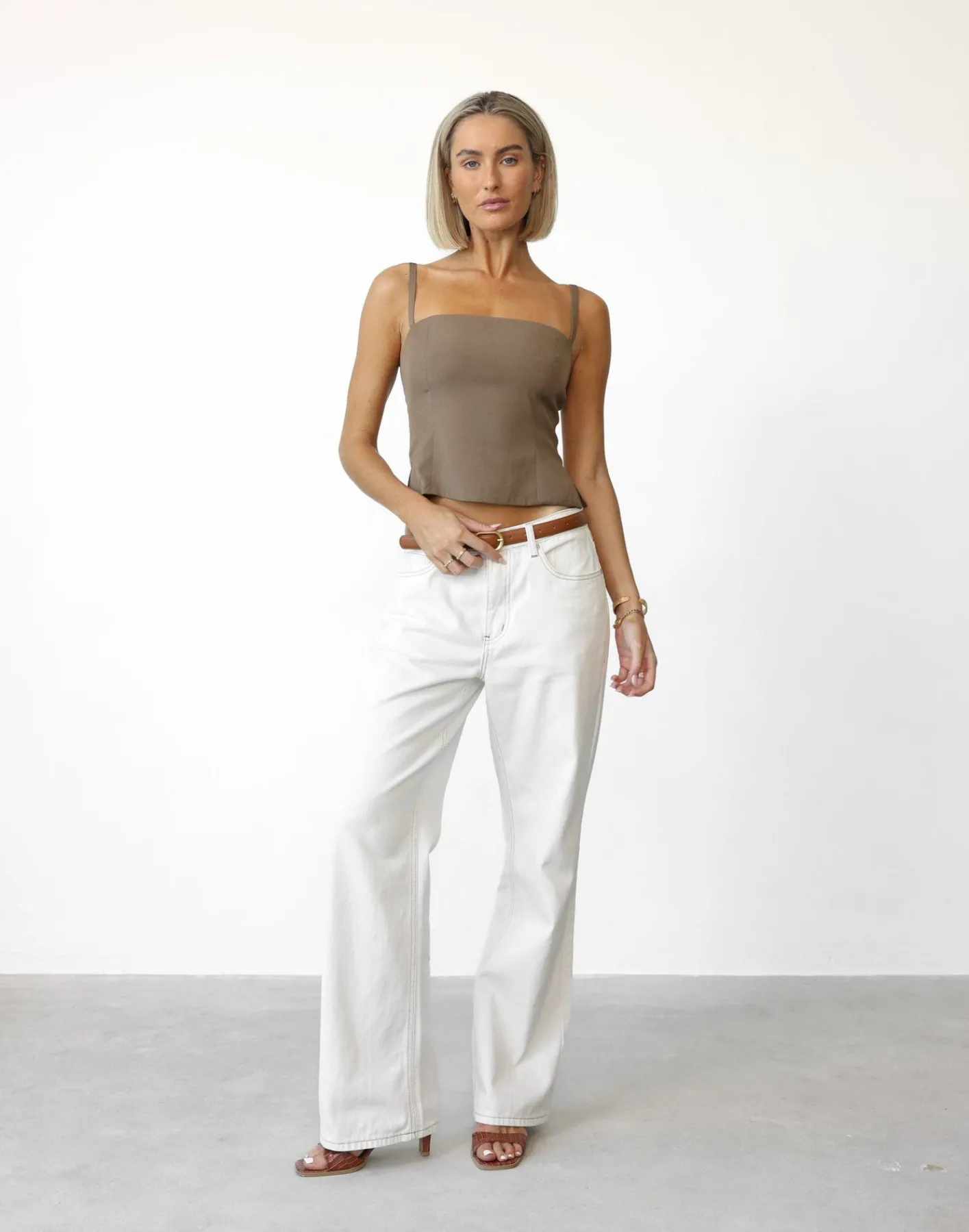 Caris Top (Mocha)*CHARCOAL Best