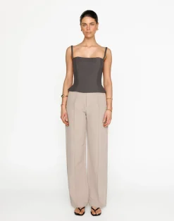 Caris Top (Slate)*CHARCOAL Fashion