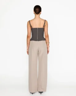 Caris Top (Slate)*CHARCOAL Fashion