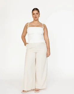 Caris Top (White)*CHARCOAL Sale