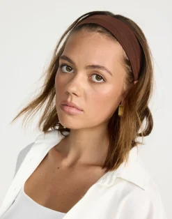 Carmen Headband (Cocoa)*CHARCOAL CLOTHING Clearance