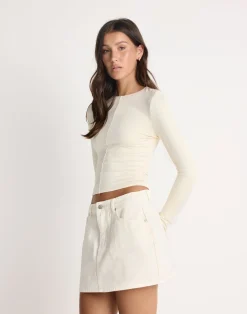 Carmie Long Sleeve Top (Oat)*CHARCOAL CLOTHING Outlet