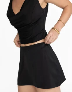 Cascades Mini Skirt (Black)*CHARCOAL Fashion