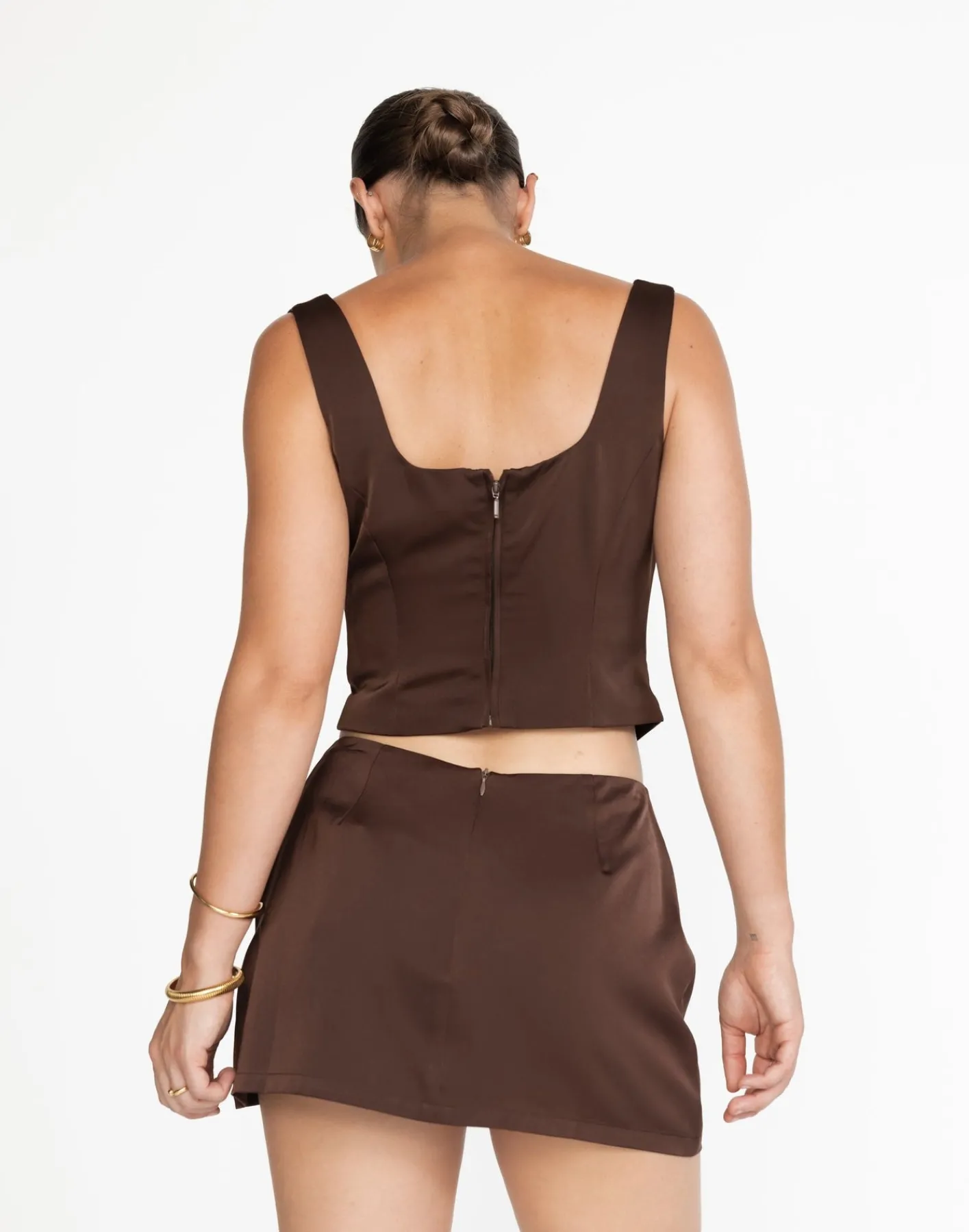 Cascades Mini Skirt (Cocoa)*CHARCOAL Discount